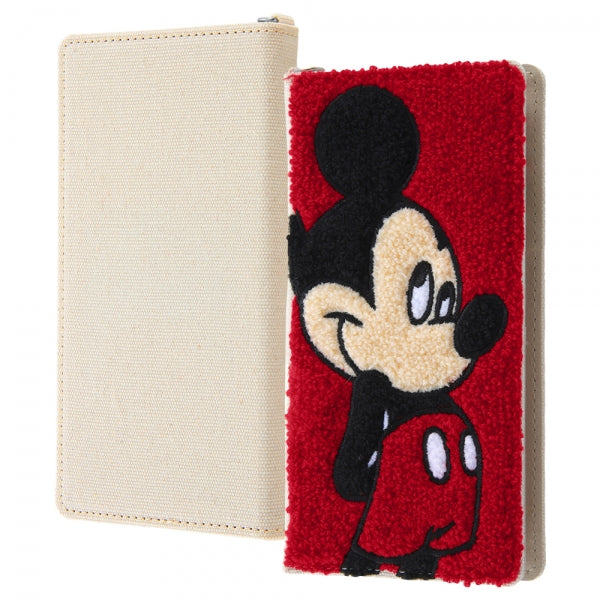 汎用 『ディズニーキャラクター』/手帳型ケース FLEX Lサイズ サガラ刺繍 / 『ミッキーマウス』