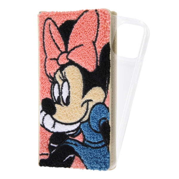 『ディズニーキャラクター』/手帳型 FLEX CASE サガラ刺繍/ミッキーマウス / ミニーマウス