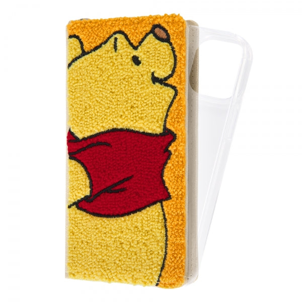 『ディズニーキャラクター』/手帳型 FLEX CASE サガラ刺繍/ミッキーマウス / プー