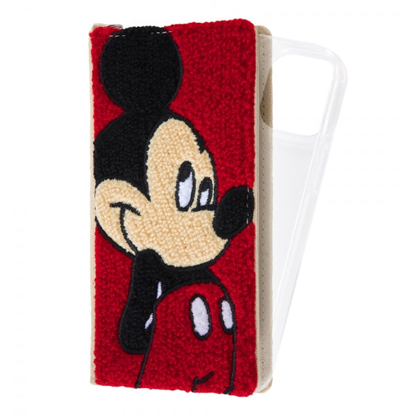 『ディズニーキャラクター』/手帳型 FLEX CASE サガラ刺繍/ミッキーマウス / ミッキーマウス