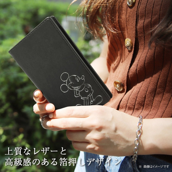 『ディズニーキャラクター』/手帳型 FLEX CASE ホットスタンプ/ミッキーマウス