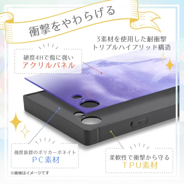 『ディズニーキャラクター』/耐衝撃ケース KAKU トリプルハイブリッド/エルサ_氷のお城