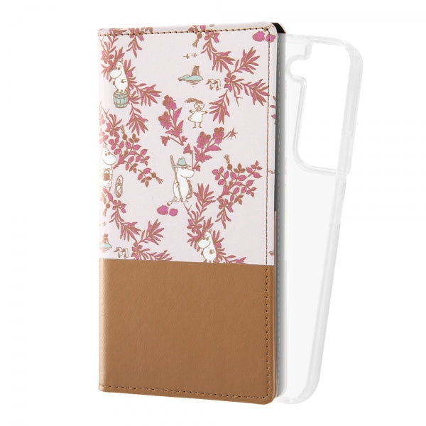 『ムーミン』/手帳型 FLEX CASE バイカラー / ブラウン/ムーミン総柄
