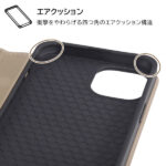 耐衝撃 手帳型レザーケース Raffine