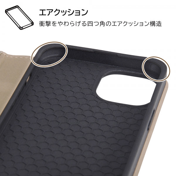 耐衝撃 手帳型レザーケース Raffine