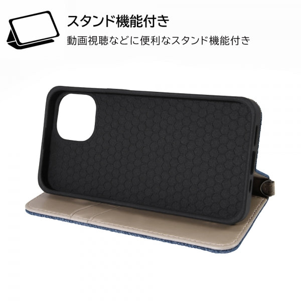 耐衝撃 手帳型デニムケース