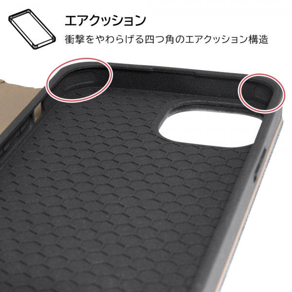 耐衝撃 手帳型デニムケース