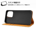耐衝撃 手帳型レザーケース シンプル