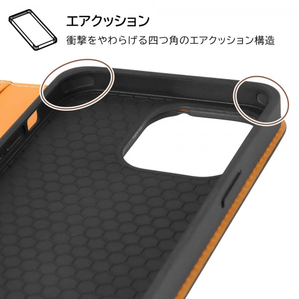耐衝撃 手帳型レザーケース シンプル