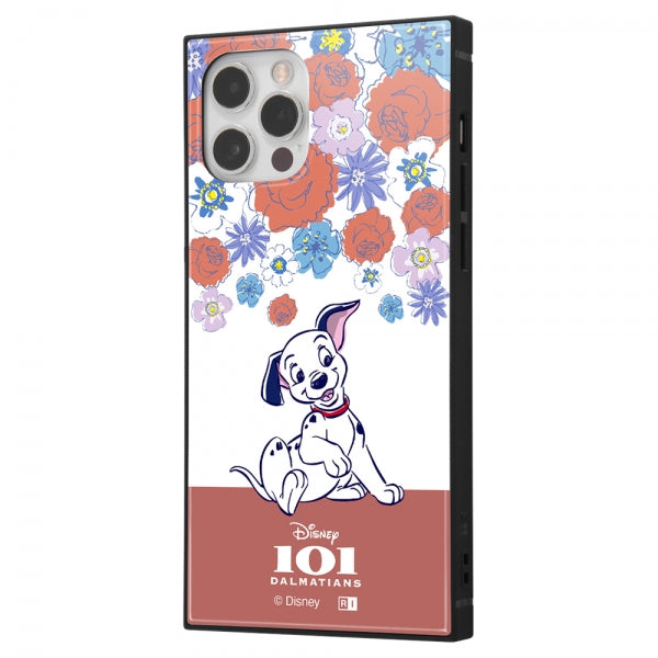 『ディズニーキャラクター』/耐衝撃ハイブリッドケース KAKU / 子犬_フラワー