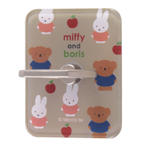 『ミッフィー』/スマートフォン用リング アクリル / miffy and boris_グレー
