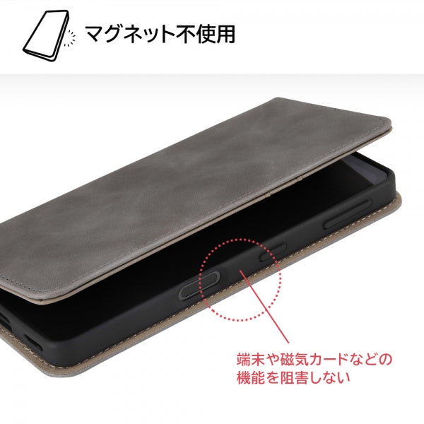 耐衝撃 手帳型レザーケース Raffine