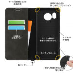 耐衝撃 手帳型レザーケース Noble