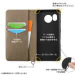 『ディズニーキャラクター』/耐衝撃 手帳型レザーケース Raffine
