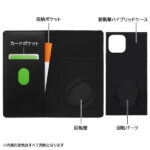 『ディズニーキャラクター』/耐衝撃 徹底保護 手帳型レザーケース Squl