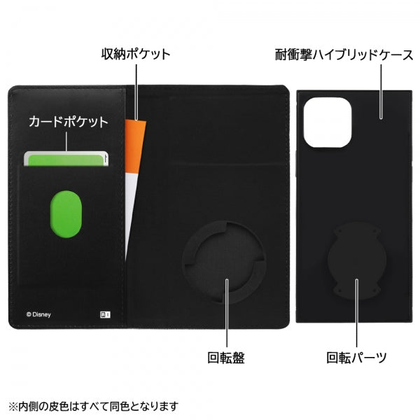 『ディズニーキャラクター』/耐衝撃 徹底保護 手帳型デニムケース Squl