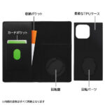 『ディズニーキャラクター』/耐衝撃 手帳型レザーケース Squl
