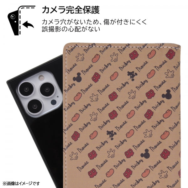 『ディズニーキャラクター』/耐衝撃 手帳型レザーケース Squl