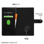 耐衝撃 徹底保護 手帳型レザーケース Squl