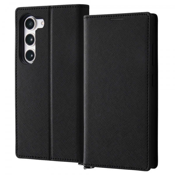 耐衝撃 手帳型レザーケース KAKU Durable / ブラック/ブラック
