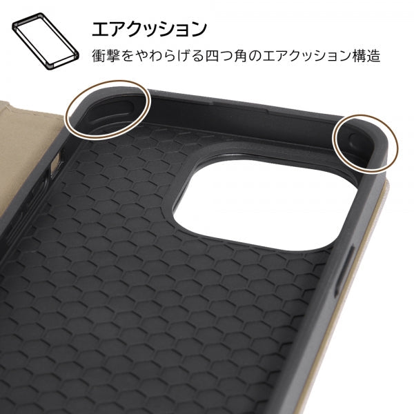 『ミッフィー』/耐衝撃 手帳型レザーケース Raffine