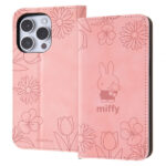 『ミッフィー』/耐衝撃 手帳型レザーケース Raffine