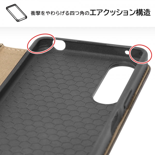 『ミッフィー』/耐衝撃 手帳型レザーケース Raffine
