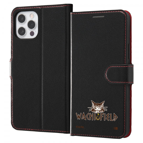 『猫のダヤン』/耐衝撃 手帳型レザーケースマグネット / ダヤン_WACHIFIELDロゴ