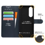 『ディズニーキャラクター』/耐衝撃 手帳型レザーケースマグネット