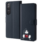 『ディズニーキャラクター』/耐衝撃 手帳型レザーケースマグネット