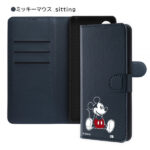 『ディズニーキャラクター』/耐衝撃 手帳型レザーケースマグネット