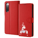 『ディズニーキャラクター』/耐衝撃 手帳型レザーケースマグネット
