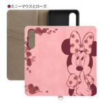 『ディズニーキャラクター』/耐衝撃 手帳型レザーケース Raffine