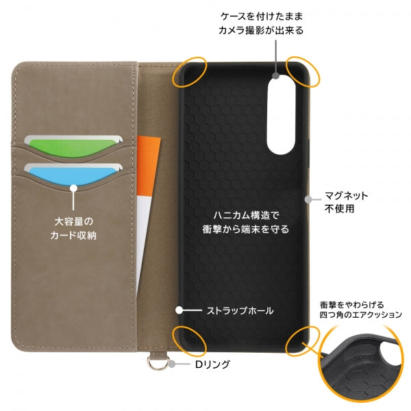 『ハリー・ポッター』/耐衝撃 手帳型レザーケース Raffine
