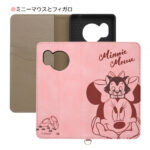 『ディズニーキャラクター』/耐衝撃 手帳型レザーケース Raffine