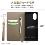 耐衝撃 手帳型レザーケース Raffine
