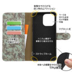 耐衝撃 手帳型レザーケース Designs
