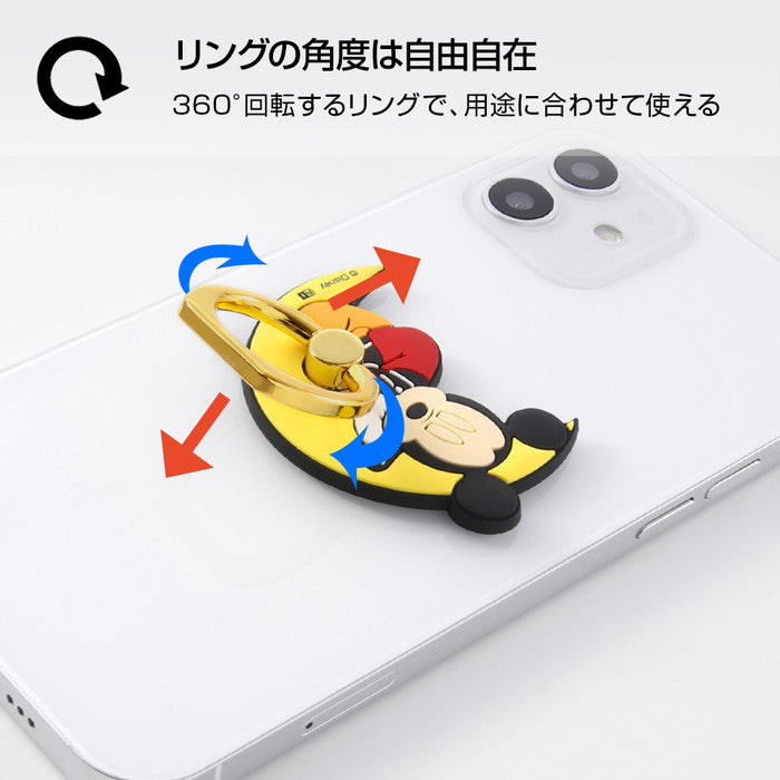 ハイブリットケース クリア 『ディズニーキャラクター』/やわらかリングセット