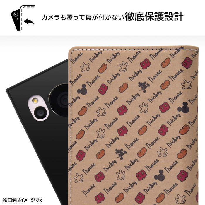 『ディズニーキャラクター』/耐衝撃 徹底保護 手帳型レザーケース Squl