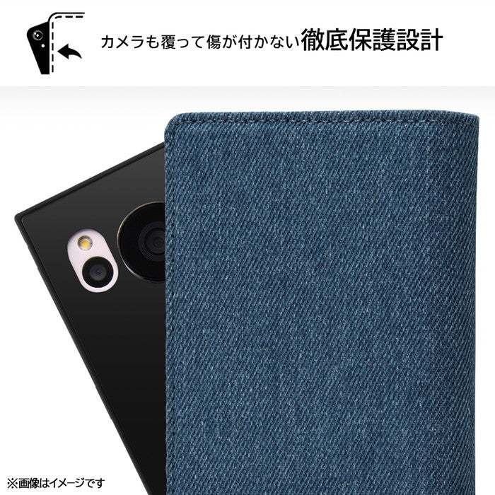 『ディズニーキャラクター』/耐衝撃 徹底保護 手帳型デニムケース Squl