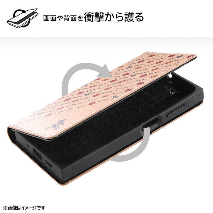 『ディズニーキャラクター』/耐衝撃 徹底保護 手帳型レザーケース Squl
