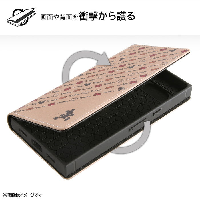 『ディズニーキャラクター』/耐衝撃 徹底保護 手帳型レザーケース Squl