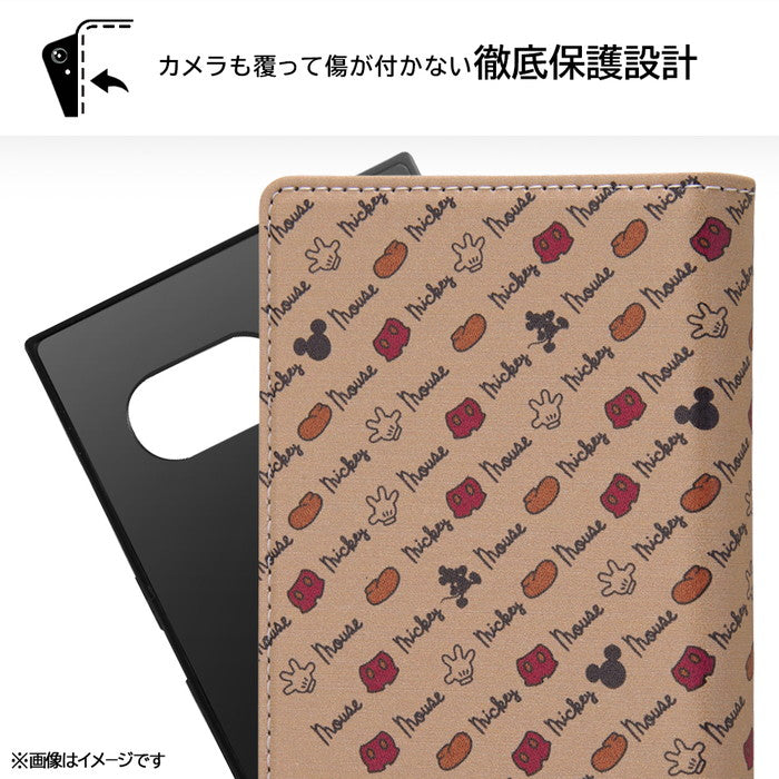 『ディズニーキャラクター』/耐衝撃 徹底保護 手帳型レザーケース Squl