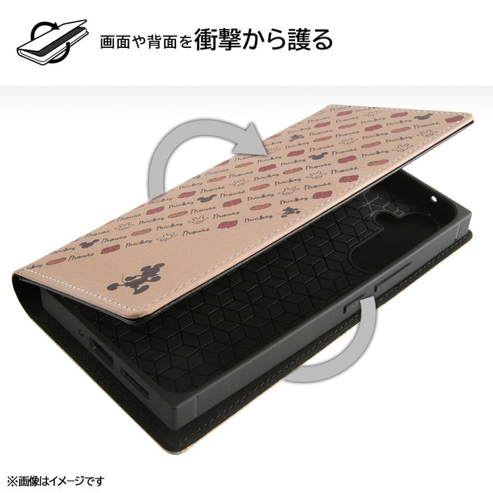 『ディズニーキャラクター』/耐衝撃 徹底保護 手帳型レザーケース Squl