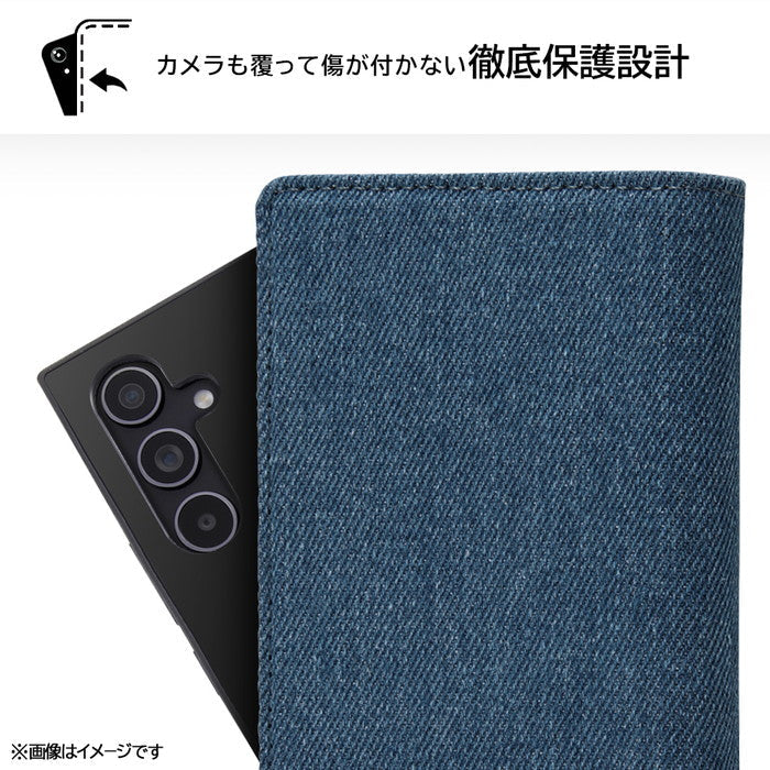 『ディズニーキャラクター』/耐衝撃 徹底保護 手帳型デニムケース Squl