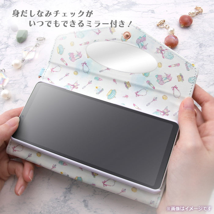 『ディズニーキャラクタープリンセス』/手帳型レザーケース Collet ショルダーストラップ付