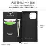 耐衝撃 手帳型レザーケース KAKU Durable