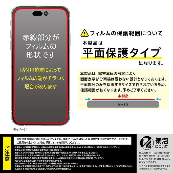 ガラスフィルム 防埃 10H ブルーライトカット 光沢