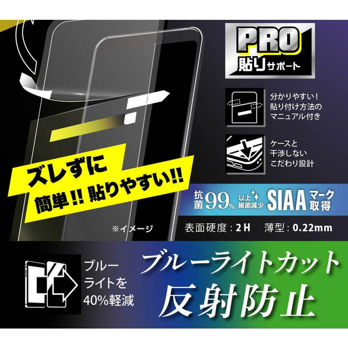 フィルム プロ貼りサポート 衝撃吸収 ブルーライトカット 反射防止 抗菌・抗ウイルス