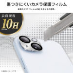 ガラスフィルム カメラ ミラー 10H 2眼カメラモデル